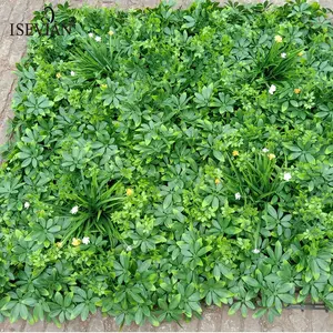 ISEVIAN Artificial Boxwood Leaf Garden Fence Indoor/outdoor Deco Hedge Fireproof Anti-uv Green Wall