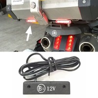 Feu arrière LED super blanc pour plaque d'immatriculation de moto et voiture, feu de recul et de frein