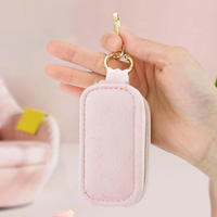 Étui à bijoux mini en velours de luxe, boîte à bague unique, pochette zippée couleur bonbon, sac de rangement portable pour boucles d'oreilles et colliers, sac de voyage