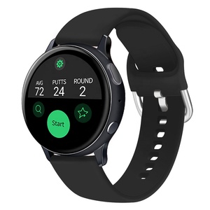 Correa de reloj de silicona suave de 20mm para Samsung Galaxy Watch <span class=keywords><strong>42mm</strong></span> Active2 40mm 44mm Correa deportiva para Gear S2 Active 2 Huami <span class=keywords><strong>Amazfit</strong></span> - Product Image 2