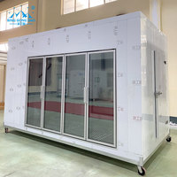 Appareil de stockage frigorifique mobile de petite taille pour les petites entreprises saisonnières avec unité de réfrigération pour chambre froide