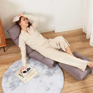 Kursi Lipat Sandaran Lengan Bisa Disesuaikan, Sofa Tempat Tidur Kacang Dudukan Malas Lantai - Product Image 2