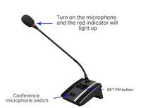 Microphone de Conférence 8 Canaux UHF BHA BH808, Réglable, Entièrement Métallique, Qualité Stable, Prix de Gros Usine (12 ans d'expérience), OEM, CE, FCC