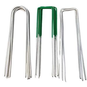 Clavijas Duraderas Verdes para Jardín/Pasadores en Forma de U para Fijar Césped <span class=keywords><strong>Artificial</strong></span> - Product Image 1