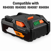 Batterie de remplacement au lithium-ion 18V compatible avec R840085 R840083 R840087 pour la vente en gros et l'approvisionnement OEM