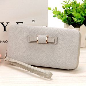 Purse Bow <b>Wallet</b> Female Famous Brand Card Holders Cellphone Pocket PU Leather Women Money Bag <b>Clutch</b> Women <b>Wallet</b> - Product Image 5