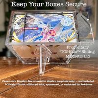Acrylique de luxe premium anti-UV - Couvercle magnétique empilable et transparent comme du cristal pour les collections de cartes, utilisation sur le bureau