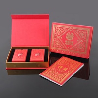 Boîte à cartes personnalisée à 2 jeux, durable, en autres matériaux, écologique, recyclable, pour cartes à jouer en famille