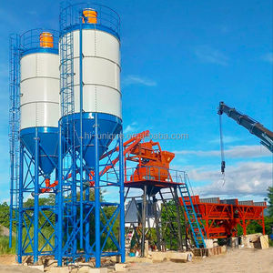 Centrale à béton autochargeante 25-120m³/h, robuste, avec silo horizontal pour sites éloignés - Product Image 1