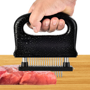 Attendrisseur de viande aiguisé en acier inoxydable 48, outil d'attendrisseur de Steak, de bœuf