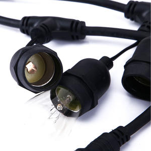 IP65หลอดไส้เอดิสัน S14กันน้ำได้สำหรับตกแต่งลานบ้านในวันหยุดสวนงานแต่งงานกลางแจ้งแบบเอดิสัน48ft ไฟสาย LED คาเฟ่ - Product Image 4