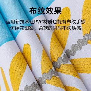 Nappe rectangulaire en PVC imprimé, imperméable et résistante à l'huile, pour usage domestique, couverture de table basse, à rayures, plantes et fleurs - Product Image 5