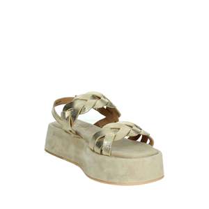 Sandales compensées dorées J120 pour femmes Janet & Janet, chaussures d'été - Product Image 5