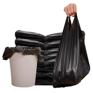 Sacs poubelles 36x59 cm noirs, sacs poubelles jetables pour la maison, 15 L, utilisation au bureau, dans le salon - Product Image 1