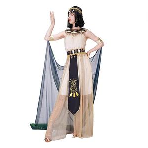 Antiguo Egipto Cleopatra Modern <span class=keywords><strong>Drama</strong></span> <span class=keywords><strong>Queen</strong></span> Cosplay disfraz vestido blanco Halloween para niña - Product Image 1