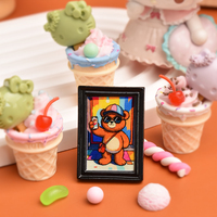 Charmes en résine de peintures de dessins animés mignons pour la décoration de micro-paysage de bricolage accessoires faits à la main