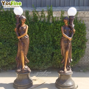 <span class=keywords><strong>Lampe</strong></span> décorative en bronze antique pour femmes à vendre - Product Image 5