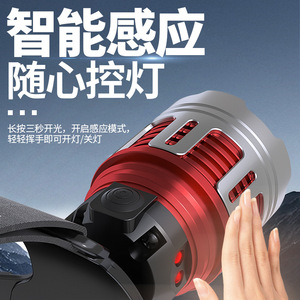 Linterna Frontal Recargable LED de Aleación de Aluminio, Portátil, con Luz Roja Atenuable, para Actividades al Aire Libre - Product Image 5