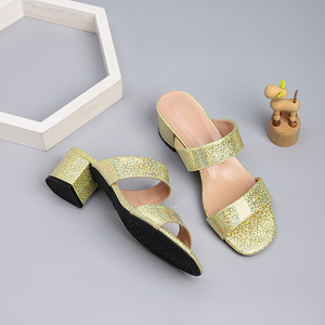 صنادل نسائية عالية الجودة بكعب مفتوح من الأمام 5 سم، شباشب نسائية عصرية بكعب عالٍ لعام 2026 - Product Image 6