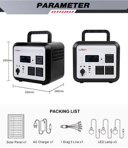 En stock, livraison rapide, stockage d'énergie domestique, batterie LiFePO4 600W 1200W 1500W, système d'énergie solaire portable, centrale solaire - Product Image 5