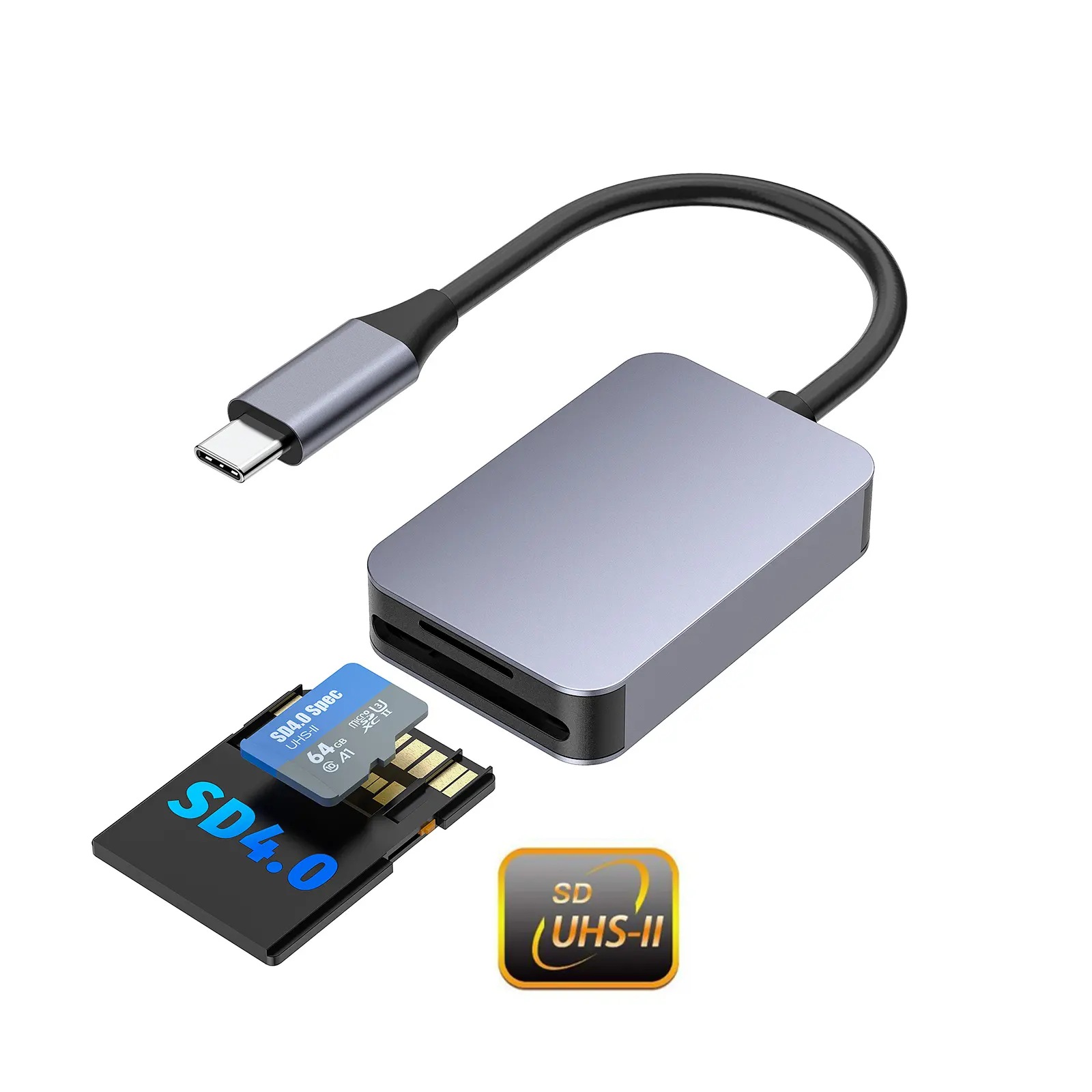 Кард-ридер USB3.1 SD4.0 Type-C 5 Гбит/с на MicroSD TF адаптер для карт памяти для ПК, ноутбука, телефона, SD, SDHC, SDXC, кард-ридер UHS-II