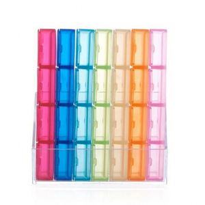 Colorful Travel <b>Planner</b> <b>Monthly</b> Organizer High Quality Weekly 28 Cases Pill Box - Product Image 4