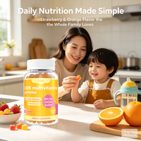 Groothandel Private Label Multivitamine Gummies voor Kinderen met Meerdere Vruchten, Supplement ter Ondersteuning van de Gezondheid en Groei van Kinderen, OEM