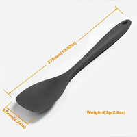Cuillère en silicone résistant à la chaleur spatule 480F mélange de silicone Flexible à haute chaleur remuant cuisson grattage épandeur sans couture