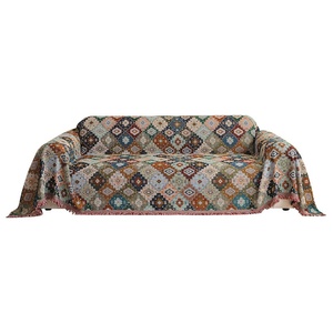 Housse de canapé universelle monobloc tout compris en <span class=keywords><strong>tissu</strong></span> chenille style bohème transfrontalier, motif plantes et fleurs pour - Product Image 5