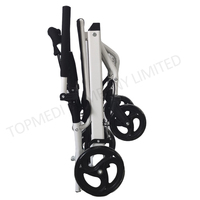 Fauteuil roulant pliable portable pour couloir d'avion, pour passagers handicapés
