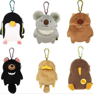 Dropshipping ของเล่นตุ๊กตาโคอาล่า,กระเป๋าสไตล์ญี่ปุ่นจี้สร้างสรรค์พวงกุญแจหมีโคอาล่ากล้องส่องทางไกล