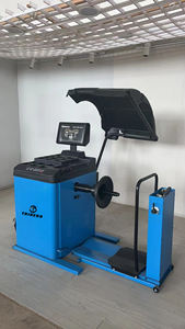 Equilibradora de ruedas de camión de ubicación láser Equilibradora de ruedas con elevador de neumáticos Equilibrador de neumáticos de taller - Product Image 6