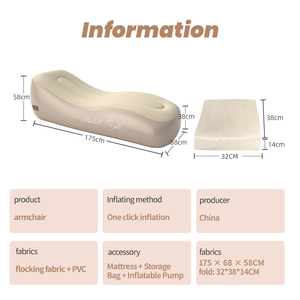 Factory Price Inflatable <strong>air</strong> <strong>Sofa</strong> <strong>Bed</strong> Portable Camping Inflatable <strong>Sofa</strong> Pvc Lounger Self Inflating <strong>air</strong> <strong>Sofa</strong> - Product Image 4