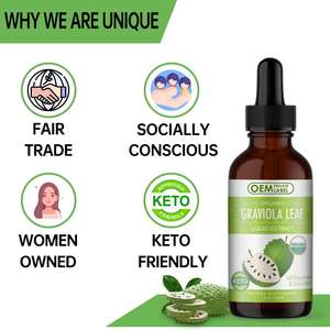 OEM <span class=keywords><strong>Soursop</strong></span> Graviola葉エキス液滴細胞サポート再生用液体,腸の気分,リラックス,肝臓用 - Product Image 6