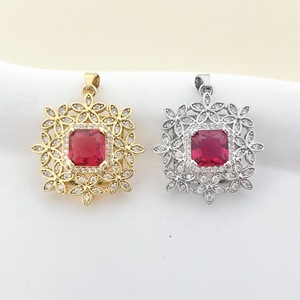 Collier avec pendentif fleur pour femme, micro-serti de zircon et entièrement orné de diamants, bijoux en alliage de zinc, cadeau pour femme - Product Image 3