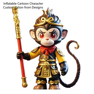 Handmade Tùy chỉnh màu đen huyền thoại Wukong khỉ cho vua Inflatable quảng cáo linh vật nhân vật hoạt hình Inflatable nhân vật - Product Image 2