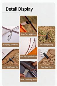 Tente automatique ultralégère Nimbus, imperméable, instantanée, à diffusion de lumière douce pour les enclos lumineux des campements - Product Image 6