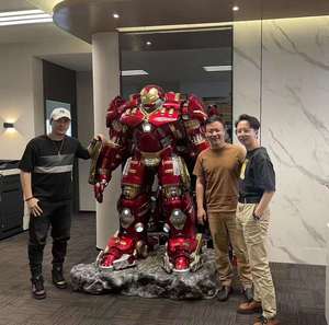 Figura <span class=keywords><strong>de</strong></span> Película Famosa, Estatua <span class=keywords><strong>de</strong></span> Iron Man <span class=keywords><strong>Hulkbuster</strong></span> <span class=keywords><strong>de</strong></span> Gran Tamaño, 1/2 MK44, Estatua <span class=keywords><strong>de</strong></span> Armadura Anti-Hulk en Venta - Product Image 1