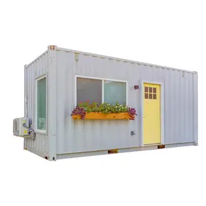 Casa pequeña modular de diseño moderno personalizado, contenedor prefabricado de fácil montaje, 20 y 40 pies