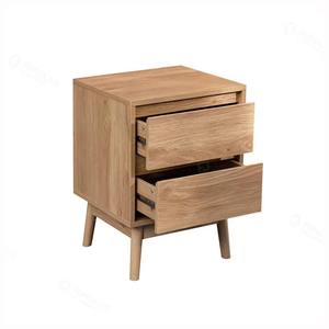 Mesita de Noche Moderna de Lujo con Cajón, Juego de <span class=keywords><strong>2</strong></span> Mesitas de Noche Europeas con Organizador para Hombre, en Madera Naranja - Product Image 1
