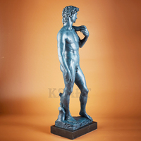 Petite Sculpture d'Art d'Intérieur Vente de Décoration de Maison Bronze David Statue Cadeau Technique de Coulée