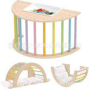 Arco de Madera para Escalar, 90x50x50cm, Multifuncional, para Niños, Parque Infantil Interior - Product Image 4