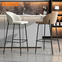 Chaise de Bar nordique fer Art créativité moderne Simple rétro tabouret de Bar réception ménage Bar