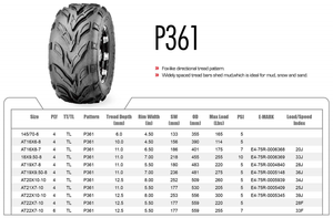 Pneus de <span class=keywords><strong>Quad</strong></span>/ATV WANDA Neufs <span class=keywords><strong>16x8</strong></span>-<span class=keywords><strong>7</strong></span> 19x7-8 18x9.5-8 20x10-10 21x7-10 22x7-10 22x10-10 Pièces ATV/UTV - Product Image 6