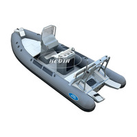 Bateau pneumatique rigide Hedia 580c en PVC/Hypalon/Orca, bateau à rames de 20 pieds pour la mer