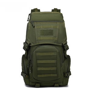 Sac à dos multifonctionnel DFB050 50L kaki pour sports de plein air, camping, avec partie supérieure en daim imperméable, populaire pour les voyages et le rangement alimentaire - Product Image 2