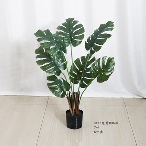 Topiary Deliciosa ชีสพลาสติก,AF7001ต้นปาล์มสังเคราะห์ใช้กลางแจ้ง Monstera Deliciosa พืชทรอปิคอลทรอปิคอลปาล์มสวิส - Product Image 4