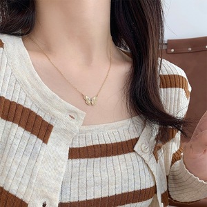 Collar de Plata de Ley S925 con Lazo Dinámico para Mujer, Diseño de Nicho de Alta Gama, Toque de Lujo, Temperamento Versátil con Circonita - Product Image 4