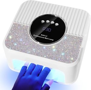 Séchoir à ongles professionnel SUN L5 268W, lampe UV LED haute puissance avec diamant pour le séchage des ongles à domicile ou en salon - Product Image 1