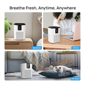 2025 nouveau Tuya Alexa Wifi <span class=keywords><strong>Homekit</strong></span> Google Home filtre HEPA bureau intelligent Portable Mini petit <span class=keywords><strong>purificateur</strong></span> <span class=keywords><strong>d</strong></span>'<span class=keywords><strong>air</strong></span> Hepa pour la maison chambre - Product Image 5